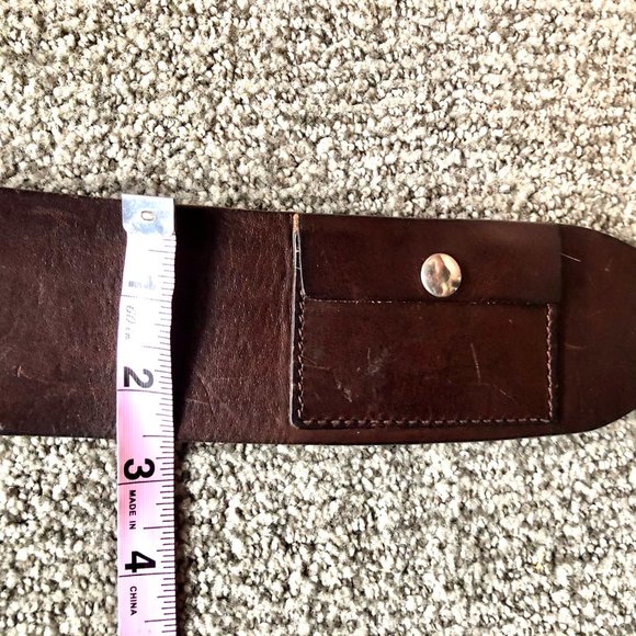 Authentic Miu Miu Wide Brown Leather Belt main image 6